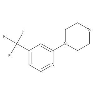 4-(4-(Trifluoromethyl)pyridin-2-yl)thiomorpholine结构式