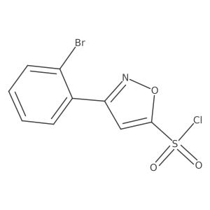 3-(2-Bromophenyl)-1,2-oxazole-5-sulfonyl chloride结构式