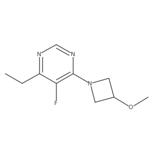 4-Ethyl-5-fluoro-6-(3-methoxyazetidin-1-yl)pyrimidine Structure
