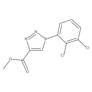 methyl 1-(2,3-dichlorophenyl)-1H-1,2,3-triazole-4-carboxylate结构式