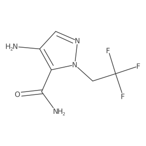 4-Amino-1-(2,2,2-trifluoroethyl)-1H-pyrazole-5-carboxamide结构式
