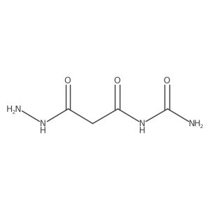 Malonamic acid, N-carbamoyl-, hydrazide Structure