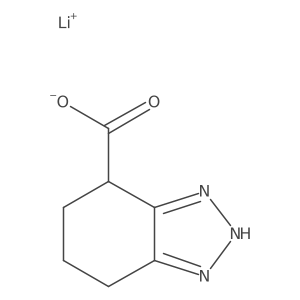 Lithium;4,5,6,7-tetrahydro-2H-benzotriazole-4-carboxylate结构式