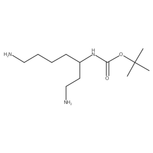 tert-butyl N-[(3S)-1,7-diaminoheptan-3-yl]carbamate结构式