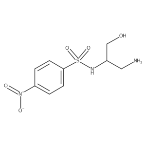 (2S)-1-amino-3-hydroxy-S-(4-nitrophenyl)propane-2-sulfonamido结构式