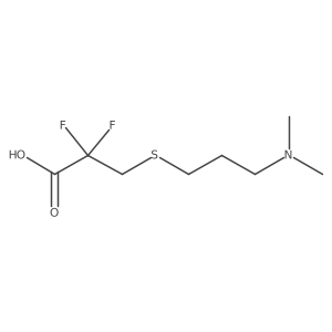 3-{[3-(Dimethylamino)propyl]sulfanyl}-2,2-difluoropropanoic acid结构式