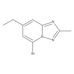 5-Bromo-7-ethyl-2-methyl-[1,2,4]triazolo[1,5-a]pyridine结构式