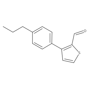 3-(4-Propylphenyl)thiophene-2-carbaldehyde Structure