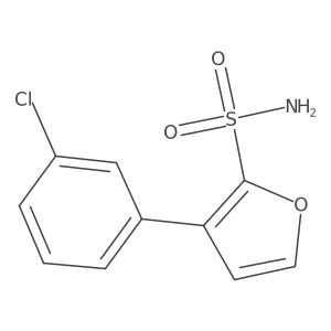 3-(3-Chlorophenyl)furan-2-sulfonamide结构式