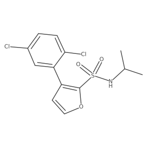 3-(2,5-dichlorophenyl)-N-(propan-2-yl)furan-2-sulfonamide结构式