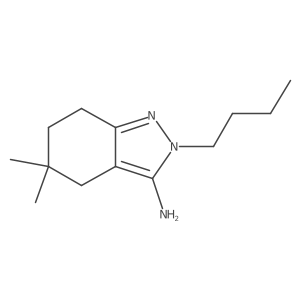 2-butyl-5,5-dimethyl-4,5,6,7-tetrahydro-2H-indazol-3-amine Structure