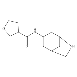 N-{6-azabicyclo[3.2.1]octan-3-yl}oxolane-3-carboxamide Structure