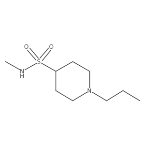 N-methyl-1-propylpiperidine-4-sulfonamide结构式