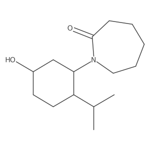 1-[5-Hydroxy-2-(propan-2-yl)cyclohexyl]azepan-2-one结构式