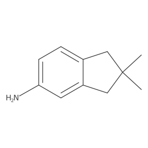 2,2-Dimethyl-1,3-dihydroinden-5-amine结构式