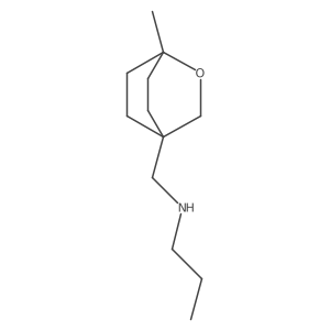 ({1-Methyl-2-oxabicyclo[2.2.2]octan-4-yl}methyl)(propyl)amine Structure