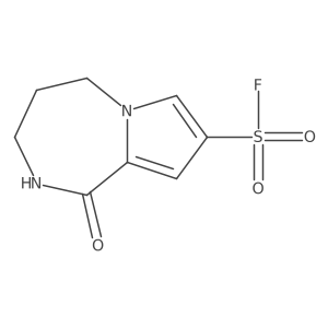1-oxo-1H,2H,3H,4H,5H-pyrrolo[1,2-a][1,4]diazepine-8-sulfonyl fluoride结构式