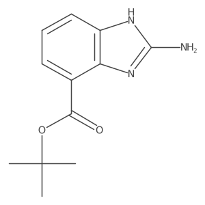 tert-butyl 2-amino-1H-1,3-benzodiazole-4-carboxylate结构式