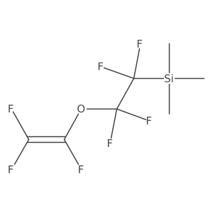 Trimethyl({1,1,2,2-tetrafluoro-2-[(1,2,2-trifluoroethenyl)oxy]ethyl})silane Structure