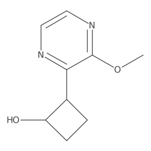 2-(3-Methoxypyrazin-2-yl)cyclobutan-1-ol结构式