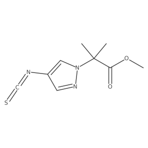 methyl 2-(4-isothiocyanato-1H-pyrazol-1-yl)-2-methylpropanoate Structure