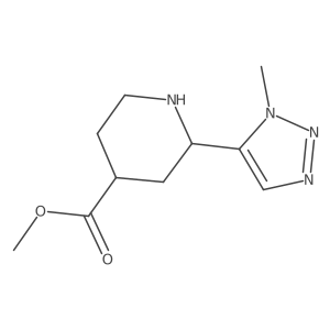 methyl 2-(1-methyl-1H-1,2,3-triazol-5-yl)piperidine-4-carboxylate Structure