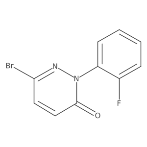 6-Bromo-2-(2-fluorophenyl)-2,3-dihydropyridazin-3-one结构式