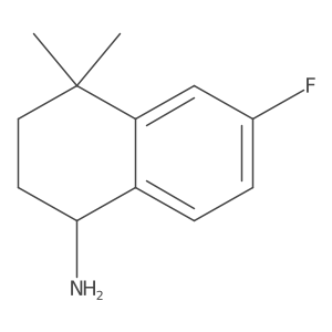 6-Fluoro-4,4-dimethyl-1,2,3,4-tetrahydronaphthalen-1-amine Structure