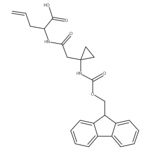2-{2-[1-({[(9H-fluoren-9-yl)methoxy]carbonyl}amino)cyclopropyl]acetamido}pent-4-enoic acid Structure