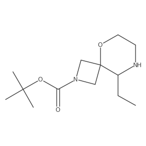 Tert-butyl 9-ethyl-5-oxa-2,8-diazaspiro[3.5]nonane-2-carboxylate Structure