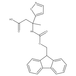 3-({[(9H-fluoren-9-yl)methoxy]carbonyl}amino)-3-(1,2-thiazol-5-yl)butanoic acid Structure