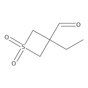 3-Ethyl-1,1-dioxo-1lambda6-thietane-3-carbaldehyde Structure