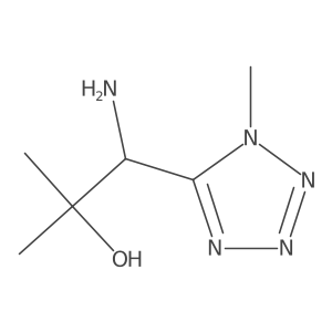 1-amino-2-methyl-1-(1-methyl-1H-1,2,3,4-tetrazol-5-yl)propan-2-ol结构式