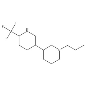 1-Propyl-3-[6-(trifluoromethyl)piperidin-3-yl]piperidine Structure