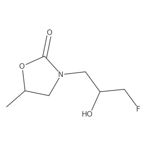 3-(3-Fluoro-2-hydroxypropyl)-5-methyl-1,3-oxazolidin-2-one Structure