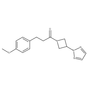 1-(3-(2H-1,2,3-triazol-2-yl)azetidin-1-yl)-3-(4-(methylthio)phenyl)propan-1-one结构式
