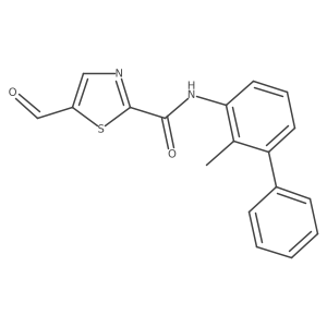 5-formyl-N-(2-methyl[1,1'-biphenyl]-3-yl)-2-Thiazolecarboxamide结构式