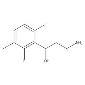 (1R)-3-amino-1-(2,6-difluoro-3-methylphenyl)propan-1-ol结构式