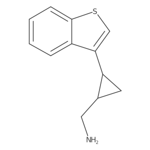 rac-[(1R,2R)-2-(1-benzothiophen-3-yl)cyclopropyl]methanamine Structure