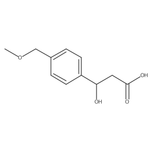(3R)-3-hydroxy-3-[4-(methoxymethyl)phenyl]propanoic acid Structure