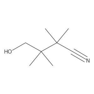 4-Hydroxy-2,2,3,3-tetramethylbutanenitrile Structure