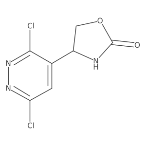 4-(3,6-Dichloropyridazin-4-yl)-1,3-oxazolidin-2-one结构式