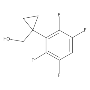 [1-(2,3,5,6-Tetrafluorophenyl)cyclopropyl]methanol结构式
