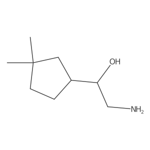 2-Amino-1-(3,3-dimethylcyclopentyl)ethan-1-ol Structure