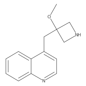 4-[(3-Methoxyazetidin-3-yl)methyl]quinoline Structure