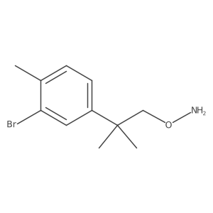 O-[2-(3-bromo-4-methylphenyl)-2-methylpropyl]hydroxylamine Structure