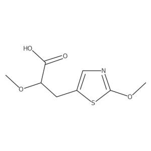 2-Methoxy-3-(2-methoxy-1,3-thiazol-5-yl)propanoic acid Structure