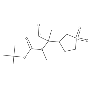 tert-butyl N-[2-(1,1-dioxo-1lambda6-thiolan-3-yl)-1-oxopropan-2-yl]-N-methylcarbamate结构式