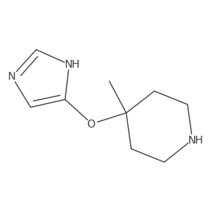 4-(1H-imidazol-5-yloxy)-4-methylpiperidine结构式