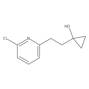 1-[2-(6-Chloropyridin-2-yl)ethyl]cyclopropan-1-ol结构式